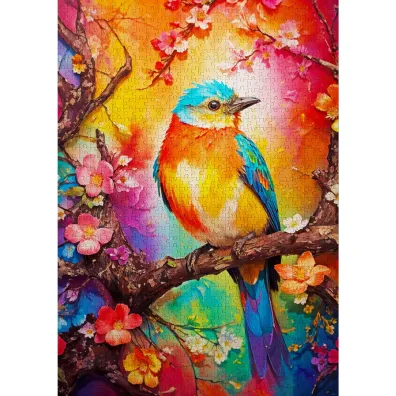 Puzzle 1000 Kolorowy ptaszek Enjoy