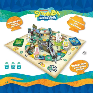 Lisciani Spongebob Gra kooperacyjna na Ratunek Meduzom 304-PL119356