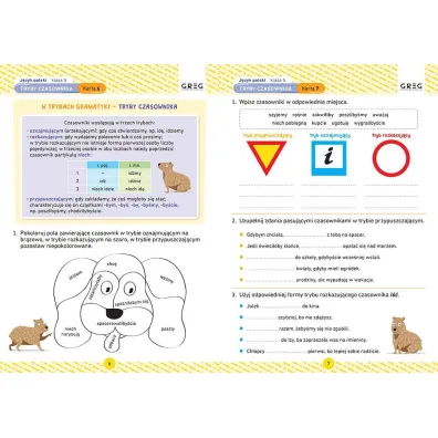 J�zyk polski. Karty pracy w szkole i w domu. Klasa 5