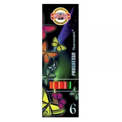Koh-I-Noor Kredki Progresso Fluorescencyjne 6 szt.