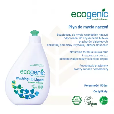 Ecogenic P�yn do mycia naczy� Pomara�cza 500 ml