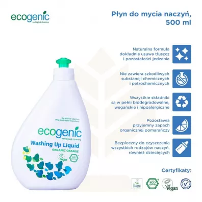 Ecogenic P�yn do mycia naczy� Pomara�cza 500 ml