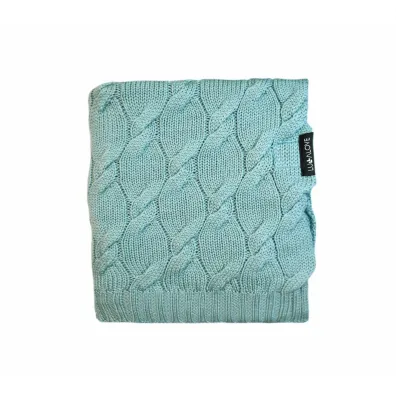 LullaLove Kocyk z wełny merino - szałwia, kolekcja premium LullaLove Kocyk z wełny merino - szałwia, kolekcja premium