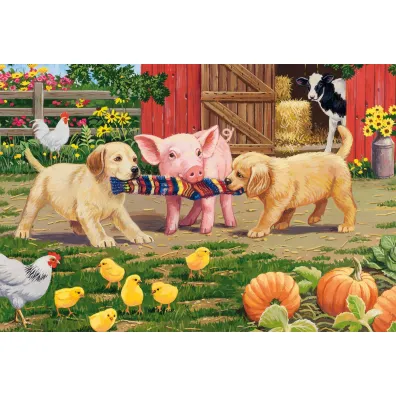 Puzzle 3x48 Zwierz�ta na farmie Schmidt