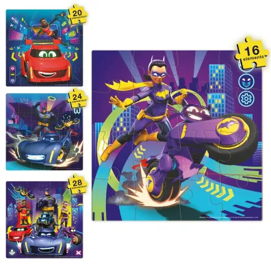 Puzzle 16 el. Batwheels. Motocykl Batgirl Bibi Dodo