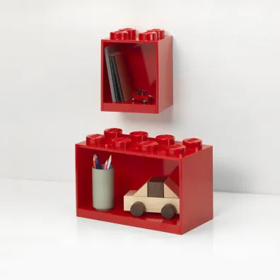 Zestaw p�ek LEGO BRICK 4 & BRICK 8 Czerwone