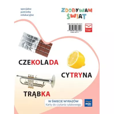 Zdobywam �wiat. W �wiecie s��w. Karty do czytania sylabowego - Justyna Hadry�