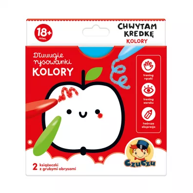 CzuCzu Duuugie rysowanki Chwytam kredk Kolory 18mies.+