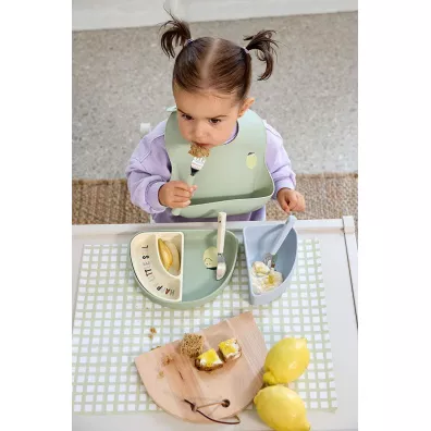 Lassig Zestaw sztucw ze stali nierdzewnej z silikonow rczk 3 el. Happy Fruits Lemon