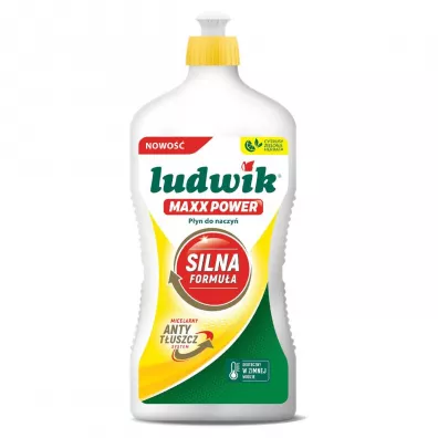 Ludwik MAXX POWER p�yn do mycia naczy� cytrusy z zielon� herbat� 725 g