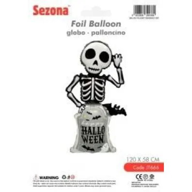 Balon Halloween Szkielet 120x58cm