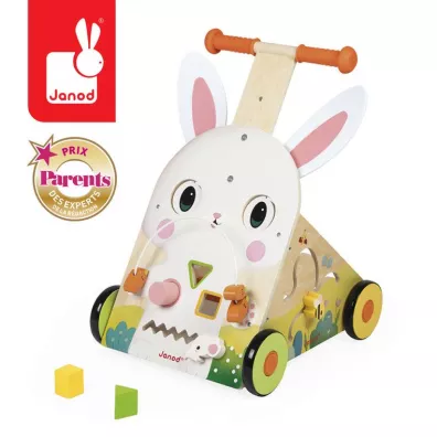 Wielofunkcyjny pchacz edukacyjny Farma 12 m+ Janod