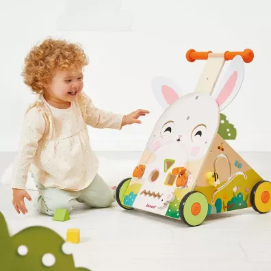 Wielofunkcyjny pchacz edukacyjny Farma 12 m+ Janod