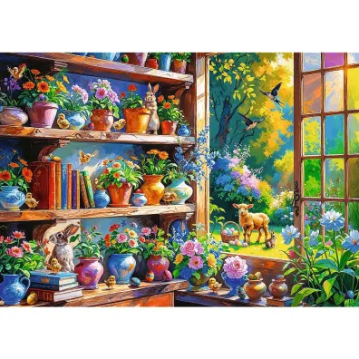 Puzzle 500 Wiosenny poranek w oran�erii TREFL