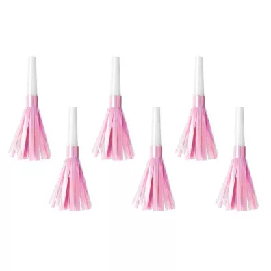 PartyDeco Tr�bki jasno r�owe 6 szt.