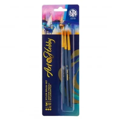 Astra Zestaw p�dzli nylonowych Art&Hobby 3 szt.