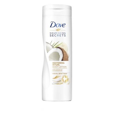 Dove Nourishing Secrets  For All Skin Types balsam do ciała do każdego rodzaju skóry Coconut Oil & Almond Milk 400 ml