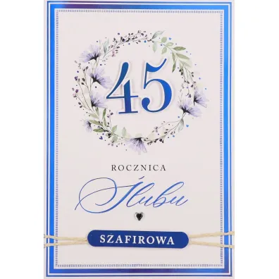 Karnet okazjonalny B6 z kopert� 45 Rocznica �lubu PAN DRAGON HM200-3408