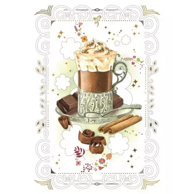 DaVinci Karnet + koperta Kawa 12x18cm
