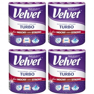 Velvet Ręcznik papierowy Turbo Zestaw 4 szt.