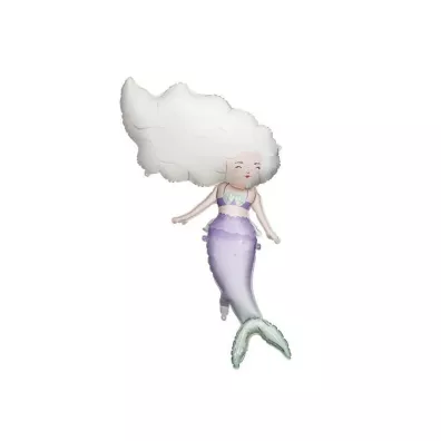 PartyDeco Balon foliowy Syrena 72x52cm