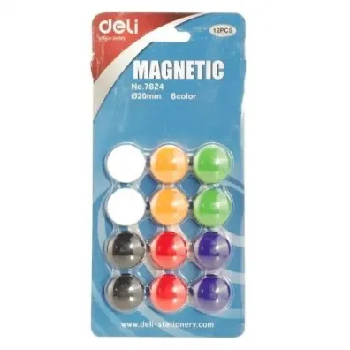 Deli Magnes do tablic 20mm 12 szt.