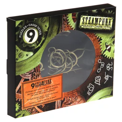 amigwki metalowe 9 sztuk Steampunk brzowy
