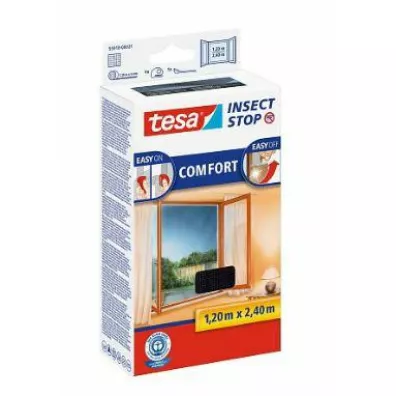 Tesa Moskitiera okienna czarna 1,2 m x 2,4 m comfort