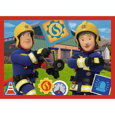 Puzzle 4w1 Przygody stra�aka Sama Trefl