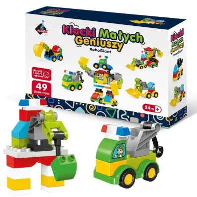 Klocki ma�ych geniuszy roboty 49el
