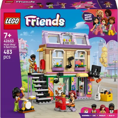 LEGO Friends Sklep muzyczny i mieszkanie 42653