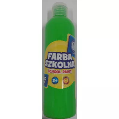 Astra Farba szkolna naturalna tempera fluorescencyjna zielona 250 ml