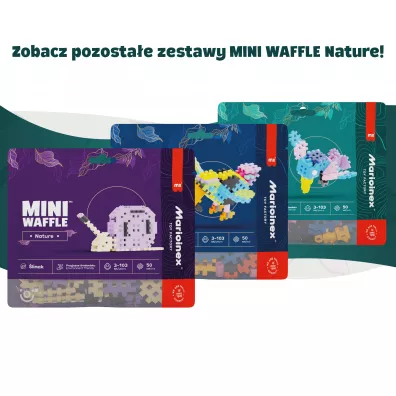 Klocki konstrukcyjne Mini Waffle 50 element�w Nature Koliber MARIOINEX 906132