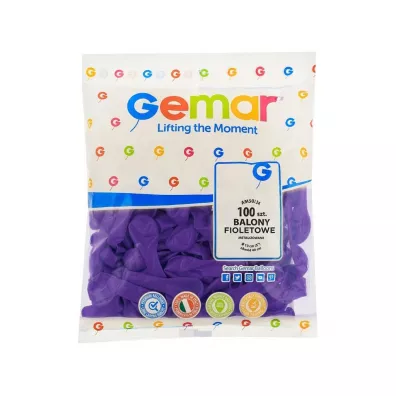 Gemar Balony metal fioletowe 13cm