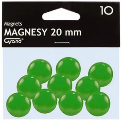 Magnes 20mm zielony