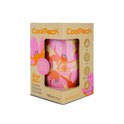 Patio Coolpack, Kubek Termiczny 500 ml Miss - Flores Rosa (Z27914)