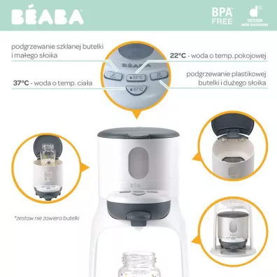 Beaba Ekspres do mleka 2w1 Bib`expresso White/grey