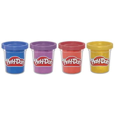 Play-Doh 4Pak Metalicznych Kolorw, zabawka kreatywna Hasbro