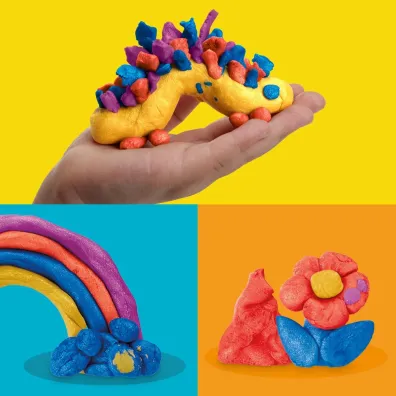Play-Doh 4Pak Metalicznych Kolorw, zabawka kreatywna Hasbro