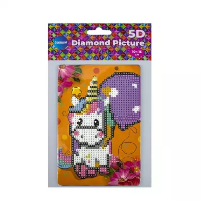 Panta Plast Diamentowa mozaika ze sztalug� - Jednoro�ec 10x15cm