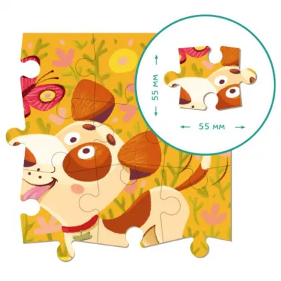 Puzzle 16 el. Piesek Dodo