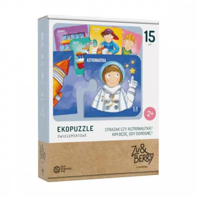Ekopuzzle 15 x 2 el. Stra�ak czy astronauta? Muduko