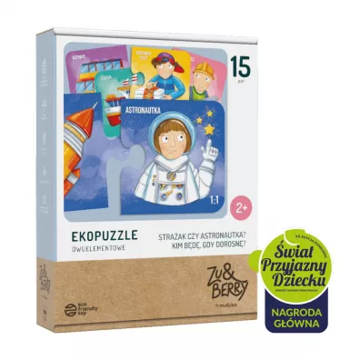 Ekopuzzle 15 x 2 el. Stra�ak czy astronauta? Muduko