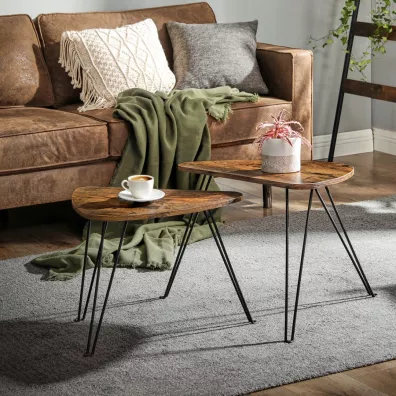 Songmics Zestaw stolikw kawowych LOFT 2 szt.