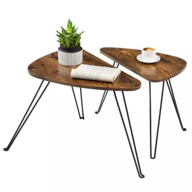 Songmics Zestaw stolikw kawowych LOFT 2 szt.