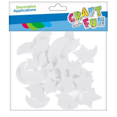 Craft with Fun Naklejki piankowe samoprzylepne Gwiazdki Fluo 463731