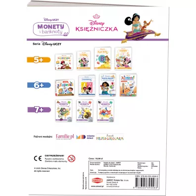 Disney uczy. Ksiniczka. Monety i banknoty
