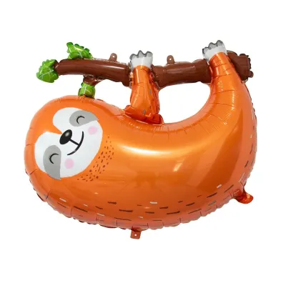 Balon foliowy Br�zowy leniwiec Godan 68x55cm