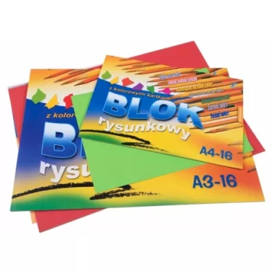 Kreska Blok rysunkowy kolorowy A4 16 kartek