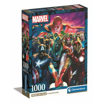 Puzzle 1000 el. Compact Marvel the Avengers Clementoni